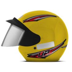 Capacete Aberto Feminino Masculino Mixs Up, AMARELO, 56