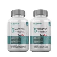 2x 5 Magnésio 330mg 60 Cápsulas Nutrends, Sem Sabor