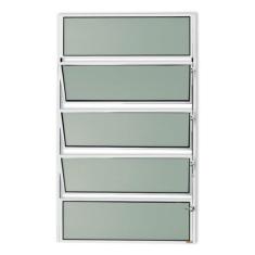 Janela de Alumínio Basculante 100x60cm Vidro Mini Boreal Master Brimak