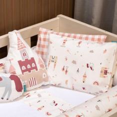 Lençol Avulso Com Elástico para Mini Berço 100%Algodão 200 Fios - Mari