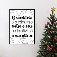 Quadro Decorativo Sacrifício e Glória 45x34cm - Quadros On-line, Madei