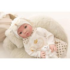 Bebê Reborn Princesa Boneca Senta Silicone - MEU XODÓ