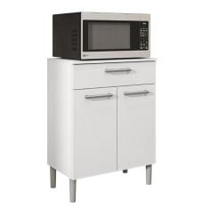 Balcão de Cozinha para Microondas Valência Branco - CasaH