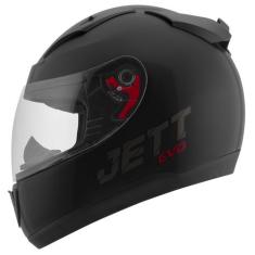 Capacete Fechado Moto Jett Evo Line Solid Brilhante Masculino Feminino