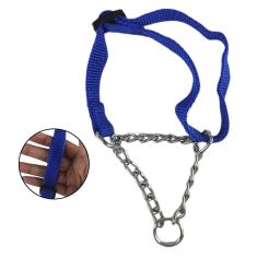 Coleira Ajustavel 1.5cm Elo Torcido Semi Enforca Pet Porte P