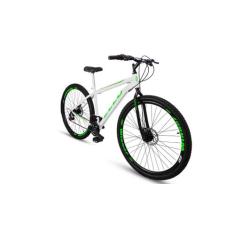 Bicicleta Aro 29 Freio à Disco 21 M Velox Branca/Verde - Ello Bike