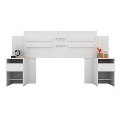 Cabeceira Casal Triunfo 216cm Branco 9590 Demóbile