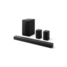 Home Theater Soundbar LG 440W RMS, 5.1 Canais, Bluetooth 5.3, Dolby Digital, Alto-Falantes Traseiros, AI Sound Pro, Wow Interface, Sem fios, Conexões Múltiplas - S60TR