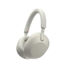 Sony WH-1000XM5 Fones de ouvido premium com cancelamento de ruído, otimizador automático NC, bateria de 30 horas, controle de voz Alexa, prata