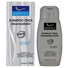 Shampoo Desamarelador Nupill 120ml Cinza