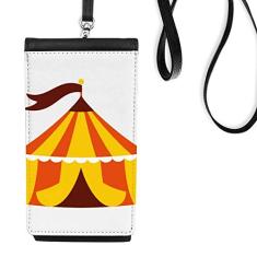 Bolsa para celular com ilustração colorida para parque de diversões, bolso preto