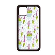 Capa para iPhone 11 Pro Max com flores em vaso de lavanda para Apple Mobile Case
