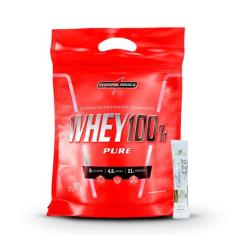 Whey Protein Concentrado 100 Pure 900G - Integralmedica + Sachê Collag