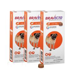 Bravecto Antipulgas E Carrapatos Para Cães De 4,5 A 10Kg 3Un