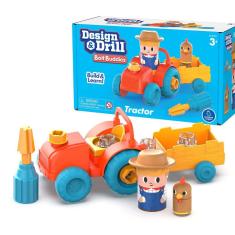 Trator Toy Educational Insights Design & Drill Bolt Buddies