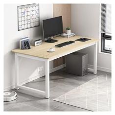 Mesa de computador moderna estilo simples mesa de PC sala de estudo robusta estação de trabalho 29,6 polegadas de altura mesa de estudo de mesa industrial mesa de escrita, fácil de montar mesa de PC