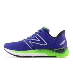 New Balance Fresh Foam X 880 V13 Tênis de corrida masculino, Azul/Verde Pixel/Eclipse, 38