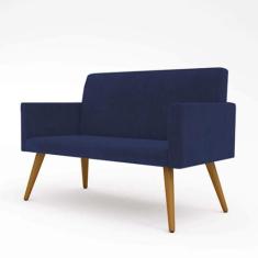 Sofá Namoradeira 2 Lugares - Balaqui Decor Azul-marinho - B BALAQUI DE