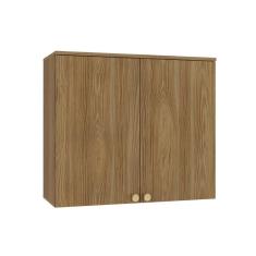 Armário Aéreo Cozinha Modulado Botanic M632 c/ 2 Portas 80cm Nogueira - Kappesberg