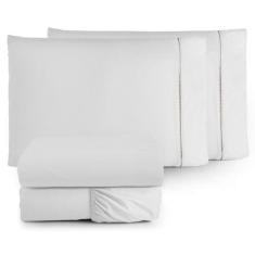 Lençol PERCAL LISO 100% Algodão Ponto Palito - Solteiro Casal Queen e 