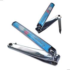 Cortador de Unha Profissional Grande com Lixa Alicate Inox Estampado e