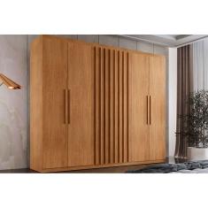 Guarda Roupa Casal 6 Portas E 2 Gavetas Cairo Naturale