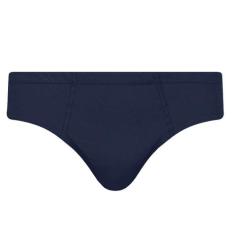Cueca Plus Size Masculina Algodão Slip - Selene, Azul escuro, G1