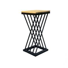 Banqueta Alta Z p/ Cozinha Ou Area Externa 75cm Preto 75x35x35cm