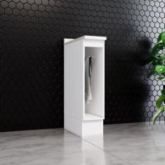 Balcão para Cozinha 20cm Porta Toalha com Tampo Emily - Espresso Móvei