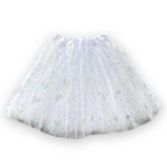 Saia De Tule Tutu Adulto Fantasia Brilho Acessório Carnaval-Feminino