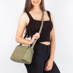 Bolsa de couro com recortes Barbara-Feminino
