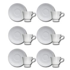 Conjunto de Xícaras para Café Germer Cottage em Porcelana 80 ml – 6 Peças