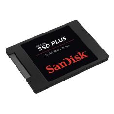 SSD 240GB SATA3 Sandisk PLus, Leitura e escrita de 530 MB/s e 440 MB/s, SDSSDA-240G-G26  SANDISK