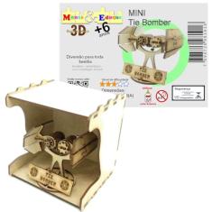 Brinquedo Quebra Cabeça 3D MINI NAVE STAR WARS Tie Bomber