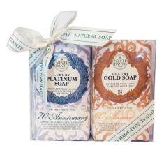 Nesti Dante Luxury Gold e Platinum Kit - Sabonetes em Barra, Kit