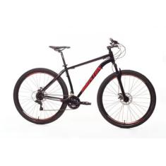 Bicicleta houston kamp preta/vermelha cambio shimano aro 29 21v - (htk