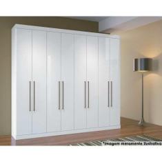 Guarda Roupa 8 Portas e 4 Gavetas Master Vip 8.4 Branco - Santos Andir