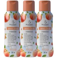 Kit 3 Sabonete Líquido Íntimo Pêssego 200Ml - Bio Instinto