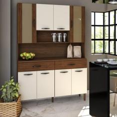 Armário de Cozinha 8 Portas 2 Gavetas Golden - Kits Paraná