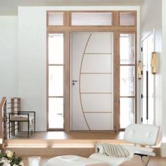 Porta Belíssima 6 Prime Batente Regulável 16-20 Guarnição 5cm Fechadura Wc 72cm X 210cm Esquerdo Branco