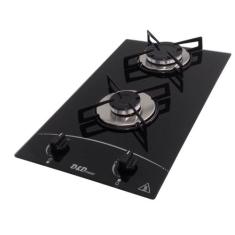 Fogão cooktop D&D a gás 2 bocas preto - D&D METAL