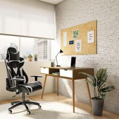 Cadeira Gamer Ability Preta e Branca