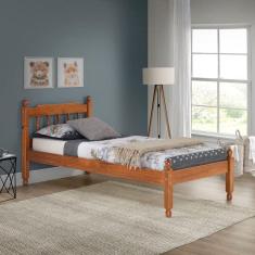 Cama Solteiro em Madeira Maciça Mv Outlet