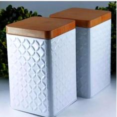 Jogo de Potes para Mantimentos Jogo de Latas com 4 Unidades - HomeCook