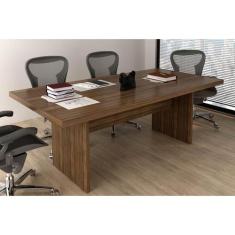 Mesa Diretor Escritório ME4119 Nogal - Tecno Mobili