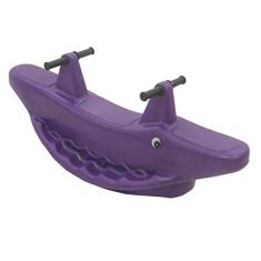 Gangorra Jacaré Balanço Infantil 2 Lugares Cor Roxo