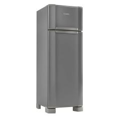 Geladeira Refrigerador Esmaltec 276L Duplex Inox RCD34 Cinza - 127v