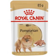 Ração Royal Canin Sachê Breed Health Nutrition para Cães Adultos Pomeranian - 85 g