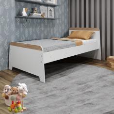 Cama Infantil Lorenza Movelbras Branco/Aveiro