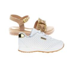 Tenis Infantil e Sandália de Menina  - KIT 2 PARES Tam 23 ao 34-Feminino